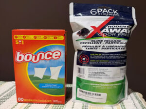 Two products recommended to deter rodents