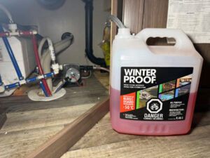 Winter proof water system antifreeze